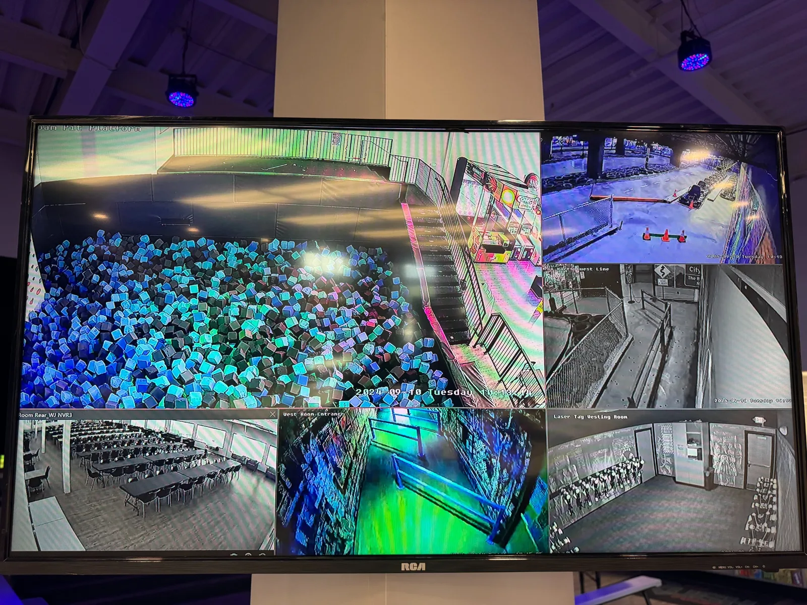 The Rush Funplex queue-line monitoring system